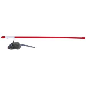 TRIXIE Canne ? p?che avec souris Squieky 47 cm pour chat
