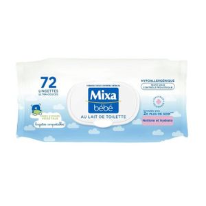 LAIT - LINIMENT MIXA Lingettes Bébé au Lait x72 (x1) LAIT - LINIMENT MIXA Lingettes Bébé au Lait x72 (x1)