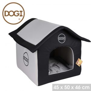 Maison Dogi 54 cm - Gris et noir - Pour chien