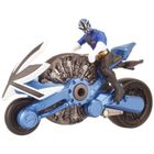FIGURINE Moto Samourai Bleue + Figurine 10 cm