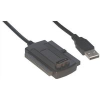CABLE ET CONNECTIQUE POUR PERIPHERIQUE Câble adaptateur USB 2.0 - IDE et SATA