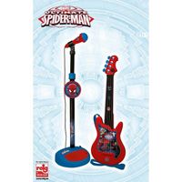 IMITATION INSTRUMENT MUSIQUE Guitare + Micro - Spiderman