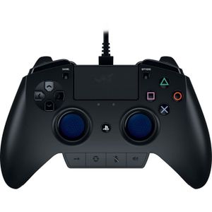RAZER Manette Gamer Raiju - Filaire - USB - 12 boutons - Noir et bleu - PS4