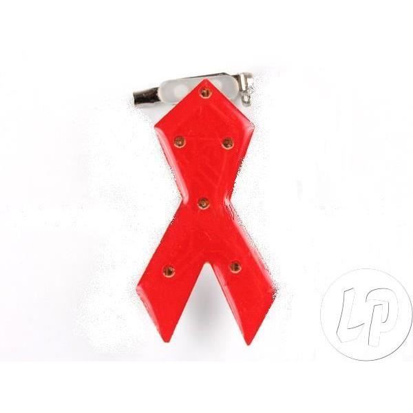 led ruban rouge solidarité sida Achat / Vente badges