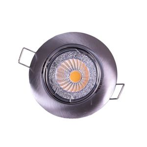 Spot encastrable LED diam?tre 8,2 cm GU10 5W équivalent ? 40W chrome