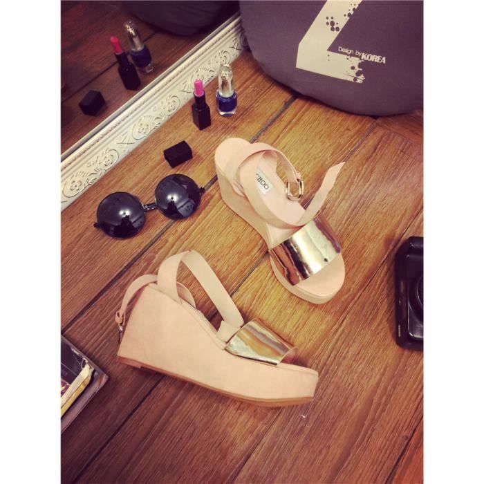 Tr&egrave;s Bonne qualit&eacute; &eacute;t&eacute; 2015 Nouvelle mode sud cor&eacute;en talons hauts