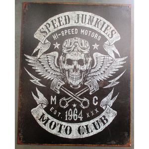 Plaque metal deco moto - Achat / Vente Plaque metal deco ...