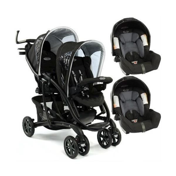 poussette double destockage