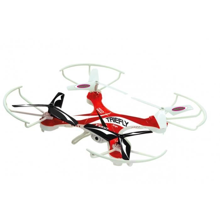 Drone radiocommandé Triefly 2,4 GHz avec caméra et fonction compas