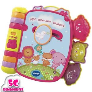 LIVRE INTERACTIF VTECH BABY Super Livre Enchanté Rose LIVRE INTERACTIF VTECH BABY Super Livre Enchanté Rose
