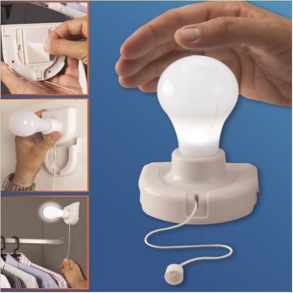 Lampe ampoule sans fil incassable portable autocollante Achat / Vente