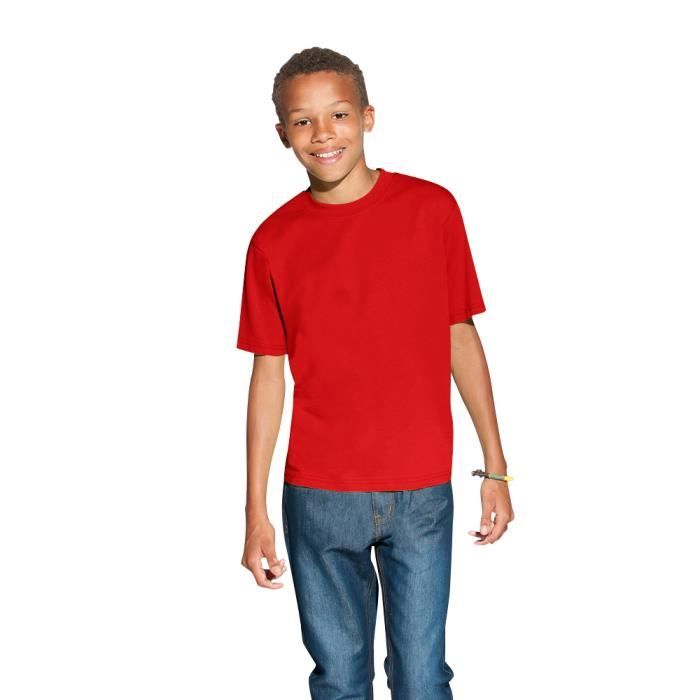 T-shirt Oversize Pour Fille - Couleurs Vert Et Rouge, Confortable, Pour Tous Les Jours