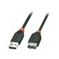 CABLE ET CONNECTIQUE POUR PERIPHERIQUE Lindy 31855 Rallonge USB 2.0, type A M/F noir, 2m