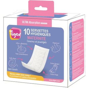 TIGEX Serviettes Hygiéniques Post Accouchement