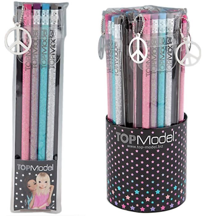 4 crayons gris Top Model avec gomme Achat / Vente crayon graphite 4