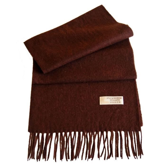 écharpe marron