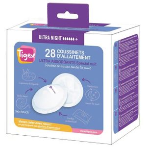 TIGEX 28 Coussinets d'Allaitement Ultra Nuit