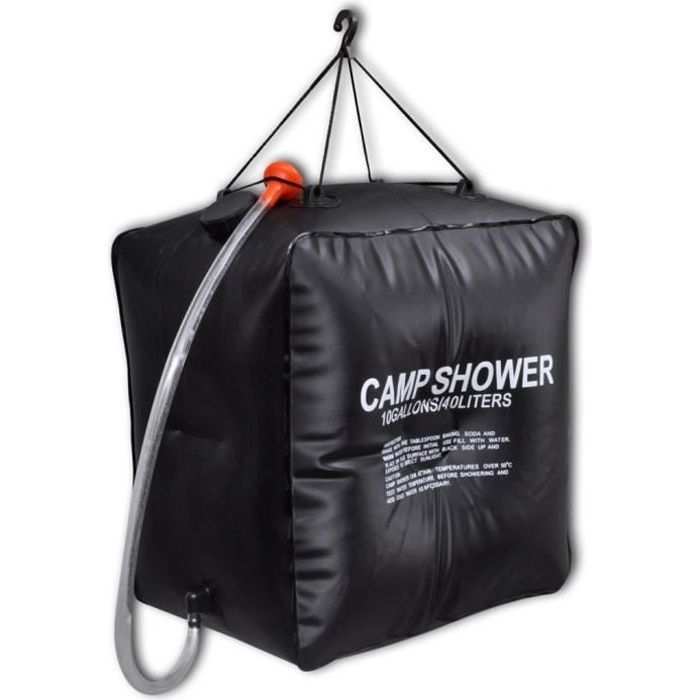 vidaXL Douche solaire de camping et voyage 40 L. Prix pas cher Cdiscount