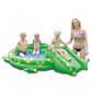 PISCINE DE JEUX - PISCINE GONFLABLE - PATAUGEOIRE Piscine crocodile avec toboggan