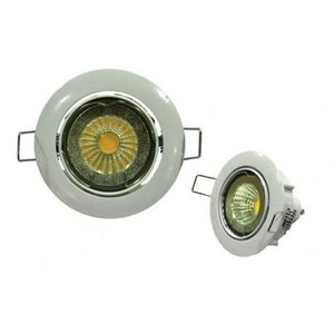 Spot encastrable LED diam?tre 8,2 cm GU10 5W équivalent ? 40W chrome