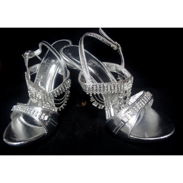 Chaussures Escarpins de mariage strass paillettes