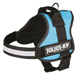 Harnais Power Julius-K9 - 0 - M-L : 58-76 cm-40 mm - Aigue-marine - Pour chien