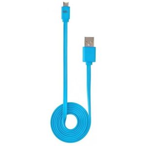 WE Câble USB / micro USB plat - Bleu - 1m