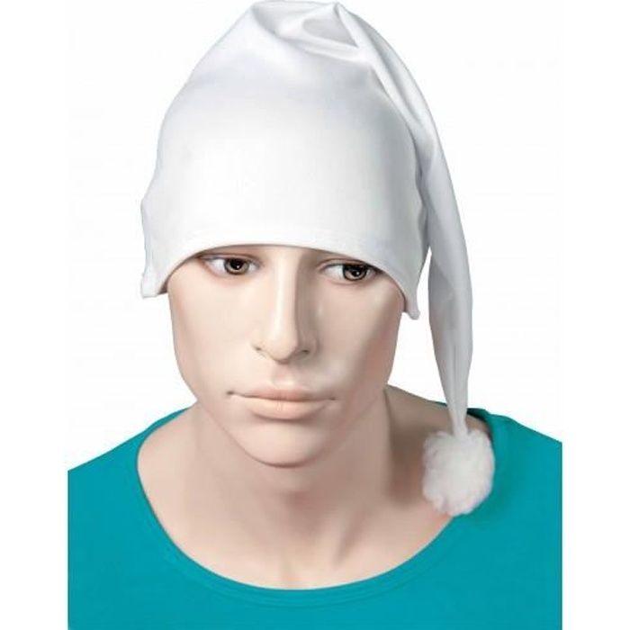 BONNET DE NUIT , TISSU BLANC