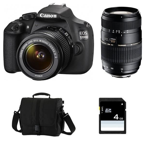 CANON EOS 1200D + Objectif EF S 18 55mm f/3 5 5,6 II + Objectif TAMRON