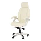 CHAISE DE BUREAU ALPHASON BENTLEY Fauteuil cuir crème