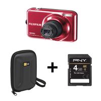 COMPACT Appareil photo FUJIFILM L55 rouge + Etui + SD 4Go
