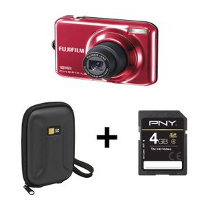 Appareil photo FUJIFILM L55 rouge + Etui + SD 4Go