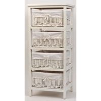 MEUBLE BOIS ET 4 PANIERS EN OSIER MEUBLE BOIS ET 4 PANIERS EN OSIER