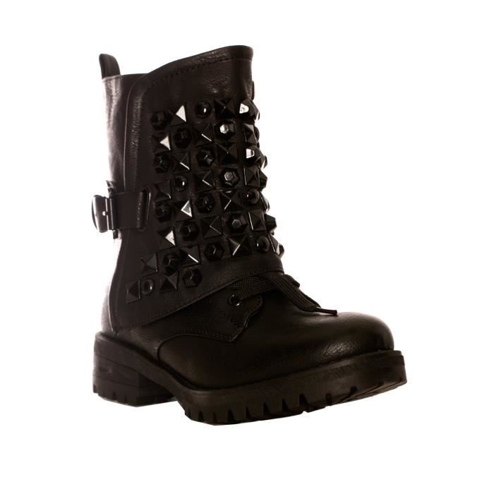 bottines noir clou