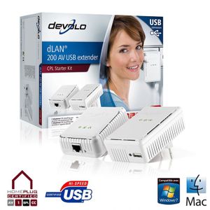 COURANT PORTEUR - CPL DEVOLO CPL dLan 200 AV USB Extender Starter Kit
