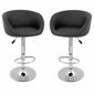  TABOURET DE BAR CONCERT X2 DESIGN NOIR