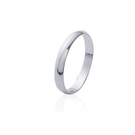 Bague alliance en argent taille 48