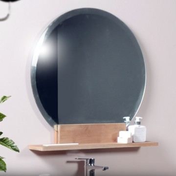 Miroir de salle de bain biseauté 75x70cm décora? Achat / Vente