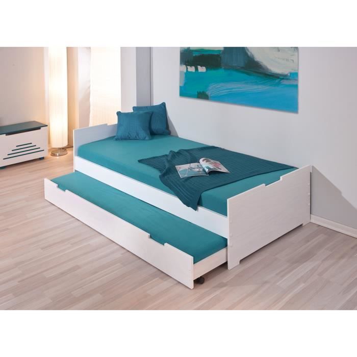 tiroir 90x200 pour enfant coloris blanc Dans une chambre d?enfant