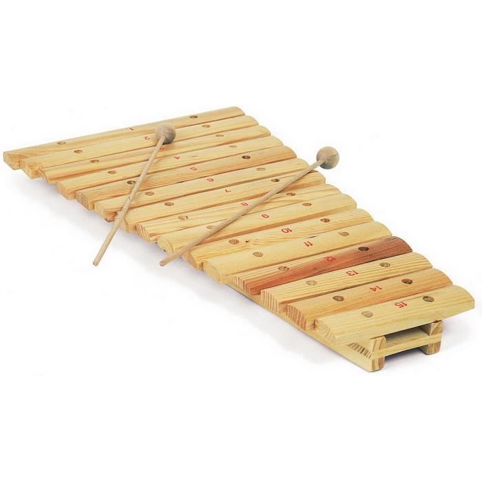 Xylophone en bois naturel Floria 15 lamelles Achat / Vente