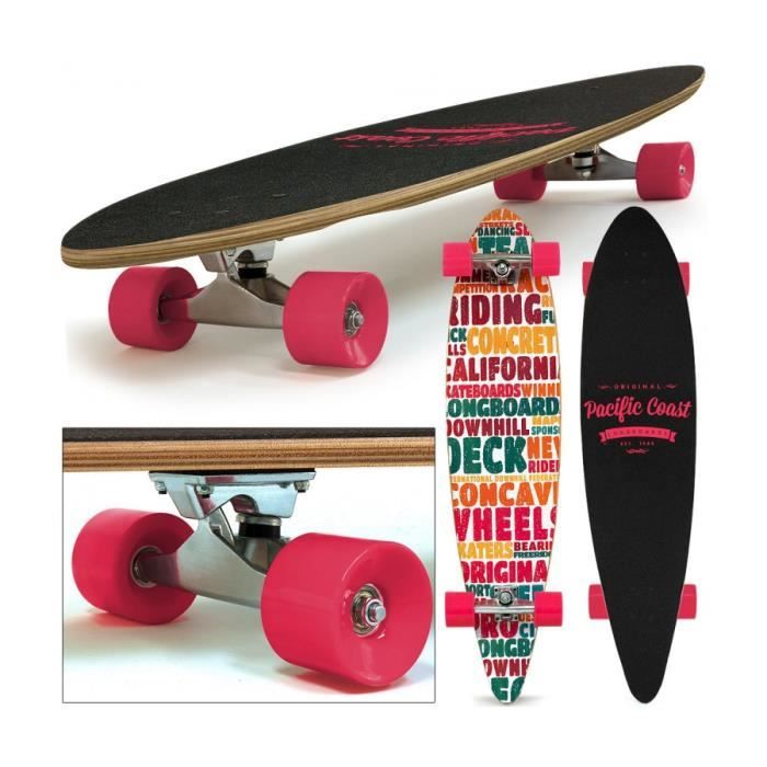 Superbe SKATEBOARD LONGBOARD pacific coast 112 x 26cm Roues ABEC 7