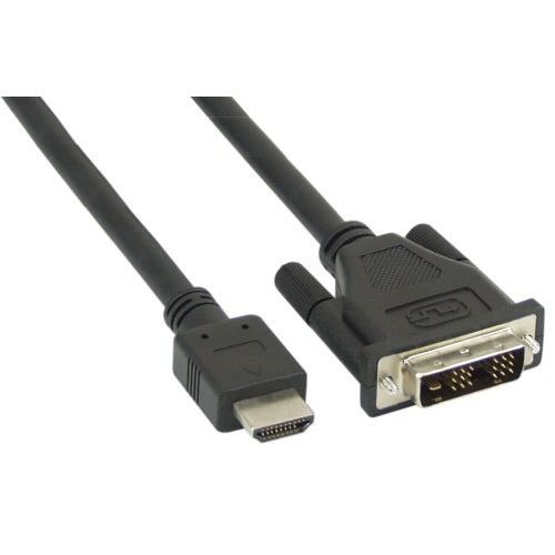 INLINE Câble prise HDMI sur DVI 18+1 prise, 2m câble tv vidéo son, avis et prix pas cher