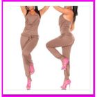 COMBINAISON  Combipantalon Sensuelle Chic et Fashion beige