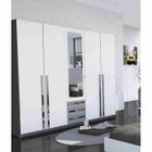  EFFY Armoire 5 portes Blanc/Gris 214x52x210cm