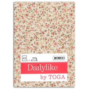 Dailylike Tissu thermocollant A5 - fleurs saumon vert