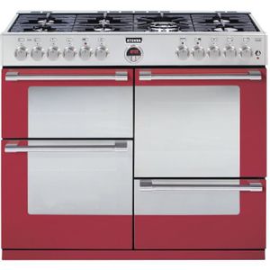 STOVES PSTERG110DFJAL-Cuisini?re table gaz-7 zones-4 fours-Email pristine-39L-69L-39L-69L-A-L 109,6 x H 93 cm-Japaleno