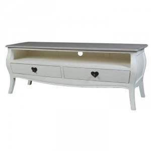 meuble tele baroque blanc