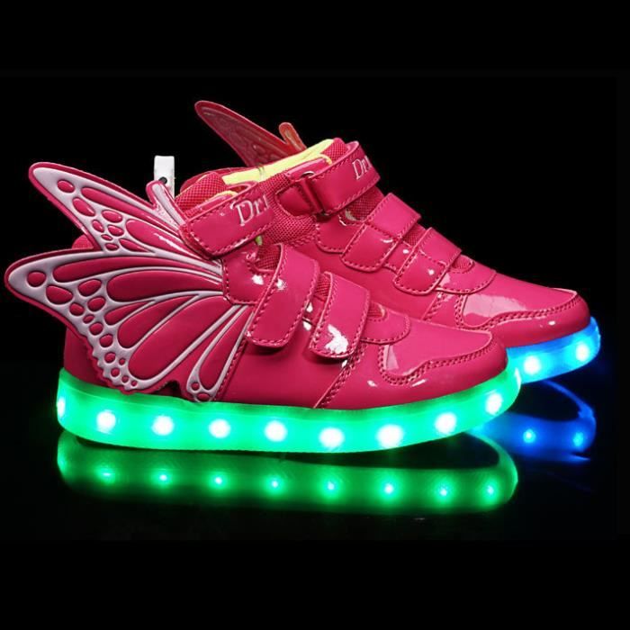 chaussure a led fille