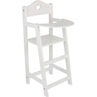 Chaise haute blanche en bois Chaise haute blanche en bois