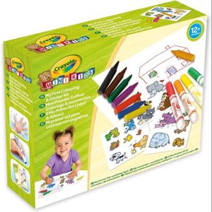 CRAYOLA MINI KIDS Mon Premier Coffret De Coloriage Et De Gommettes